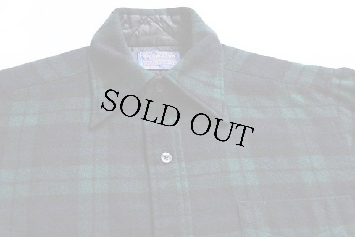 画像3: 70s USA製 PENDLETONペンドルトン ブラックウォッチ タータンチェック ウールシャツ S (3)