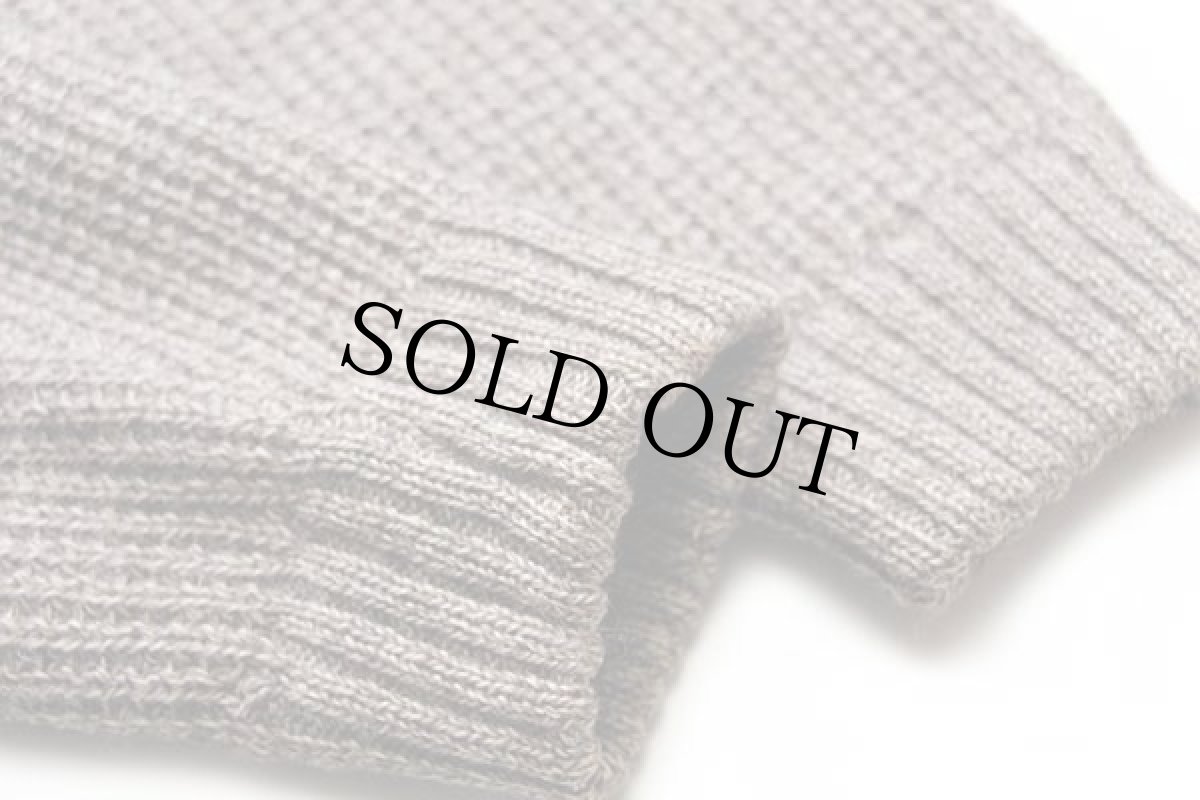 画像6: Pinard バイカラー 切り替え ショルダーパッチ ローゲージ ニット ジャケット (6)