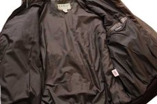 画像5: 80s USA製 L.L.Bean FLYING TIGER JACKET A-2タイプ Thinsulate 中綿入り フライト レザージャケット 44 (5)