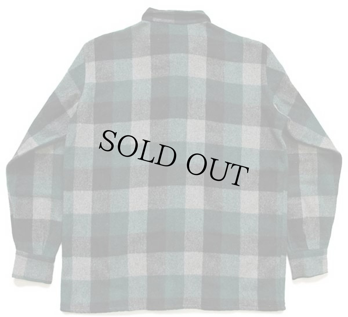 画像2: 70s CASSERA ブロックチェック ウールシャツ 37 (2)