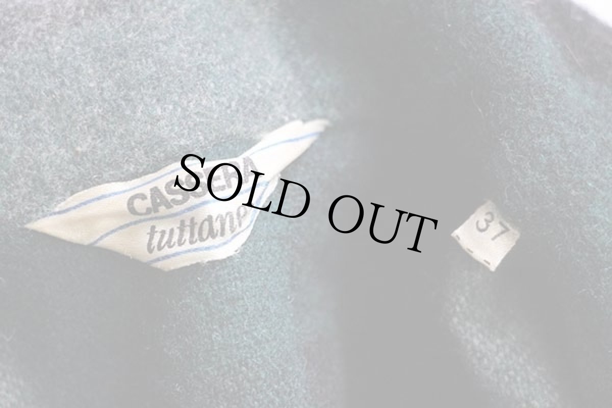 画像4: 70s CASSERA ブロックチェック ウールシャツ 37 (4)