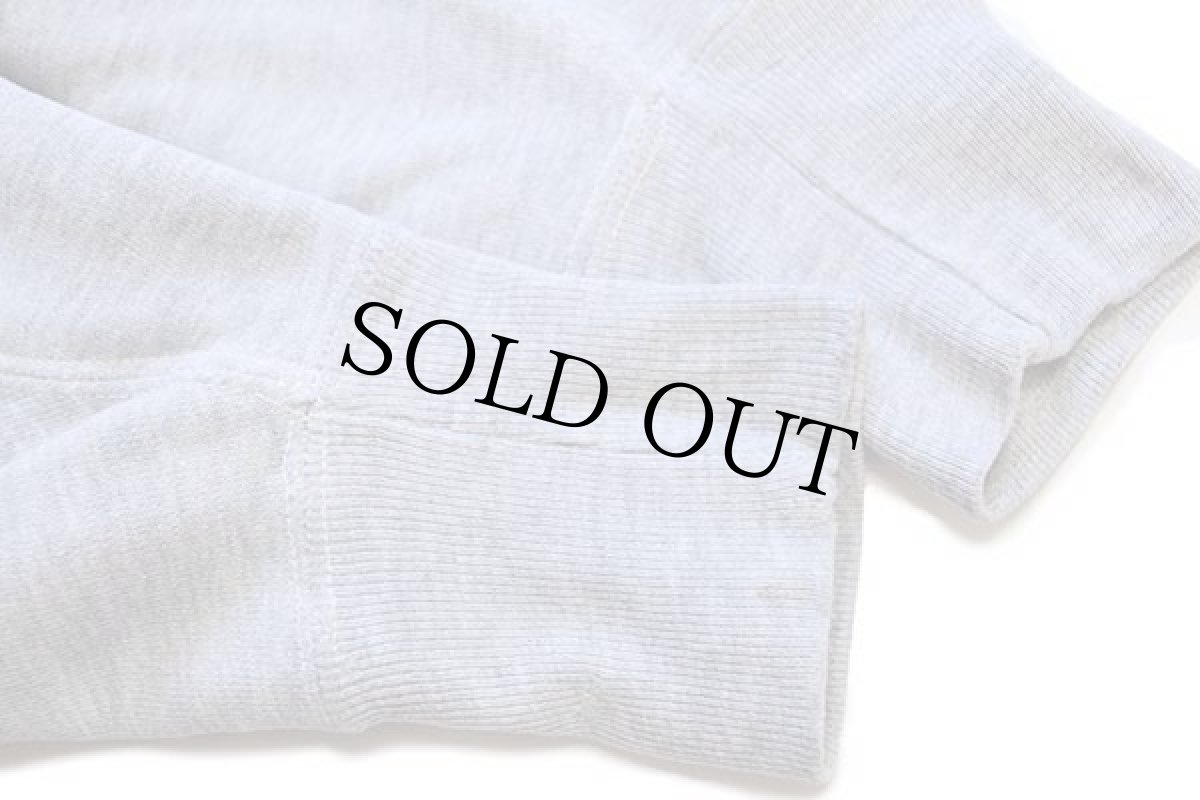 画像6: 70s USA製 Championチャンピオン 単色タグ MUHLENBERG ATH.DEPT 三段中抜き リバースウィーブ スウェット 杢グレー M (6)