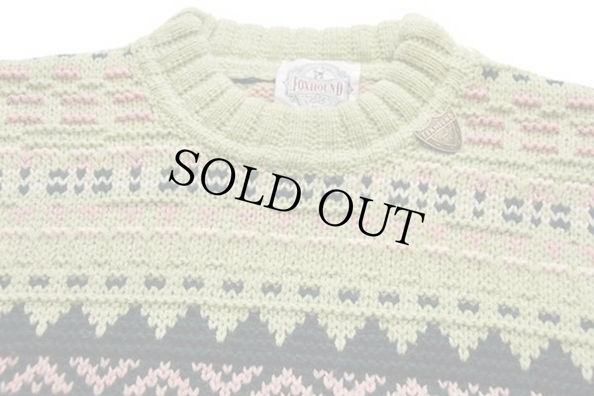 画像3: 90s イタリア製 FOXHOUND フェアアイル柄 ウール×アクリルニット セーター 3 (3)