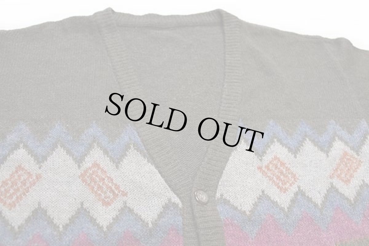 画像3: イタリア製 フォークロア柄 アルパカ×アクリルニット カーディガン 54 (3)