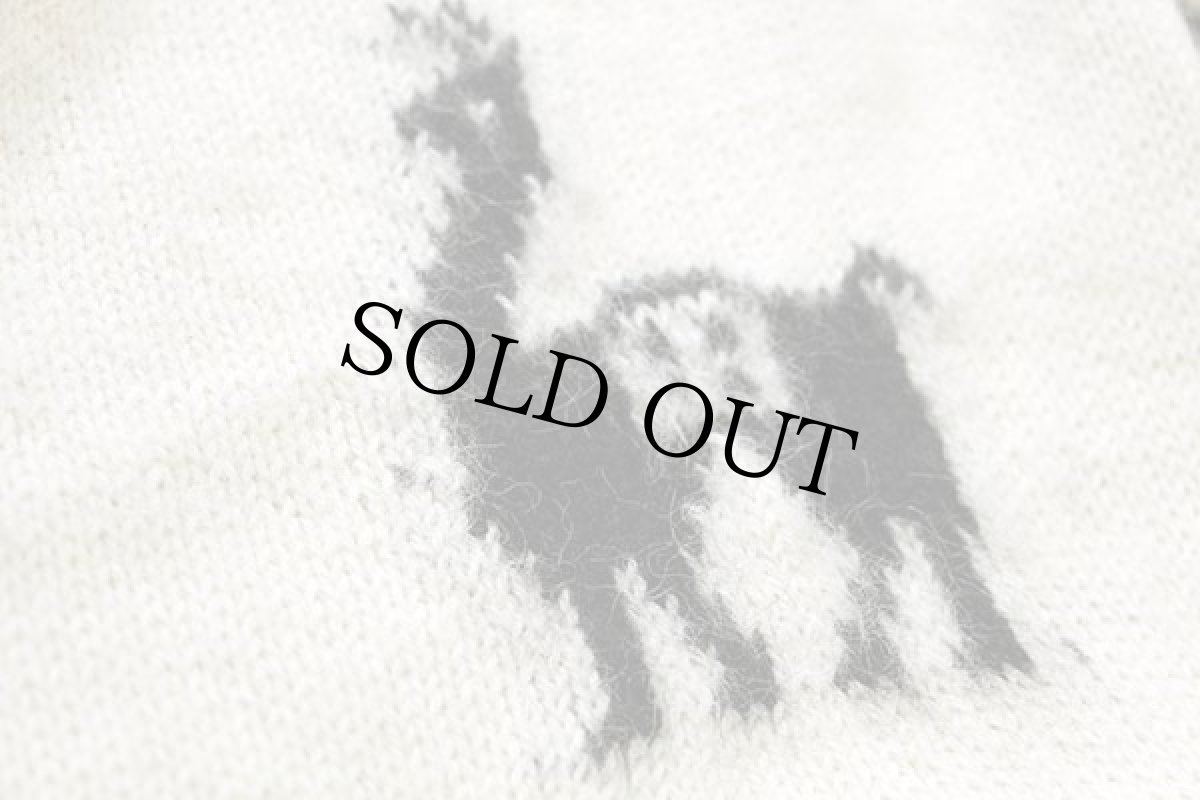 画像4: UNKNOWN フォークロア柄 アルパカ ニット カーディガン ナチュラル (4)