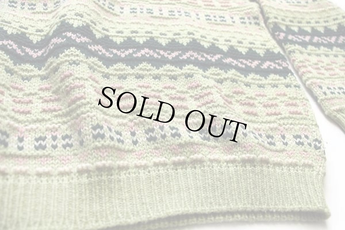 画像5: 90s イタリア製 FOXHOUND フェアアイル柄 ウール×アクリルニット セーター 3 (5)