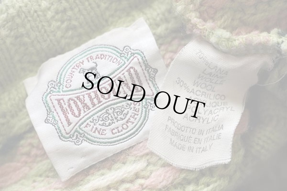 画像4: 90s イタリア製 FOXHOUND フェアアイル柄 ウール×アクリルニット セーター 3 (4)