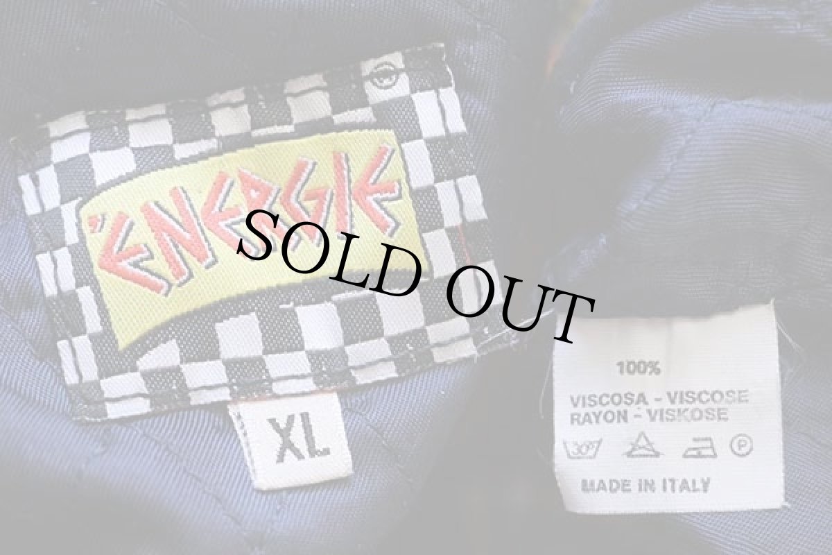 画像4: 90s イタリア製 ENERGIE タータンチェック キルティングライナー ウール混 シャツパーカー XL (4)