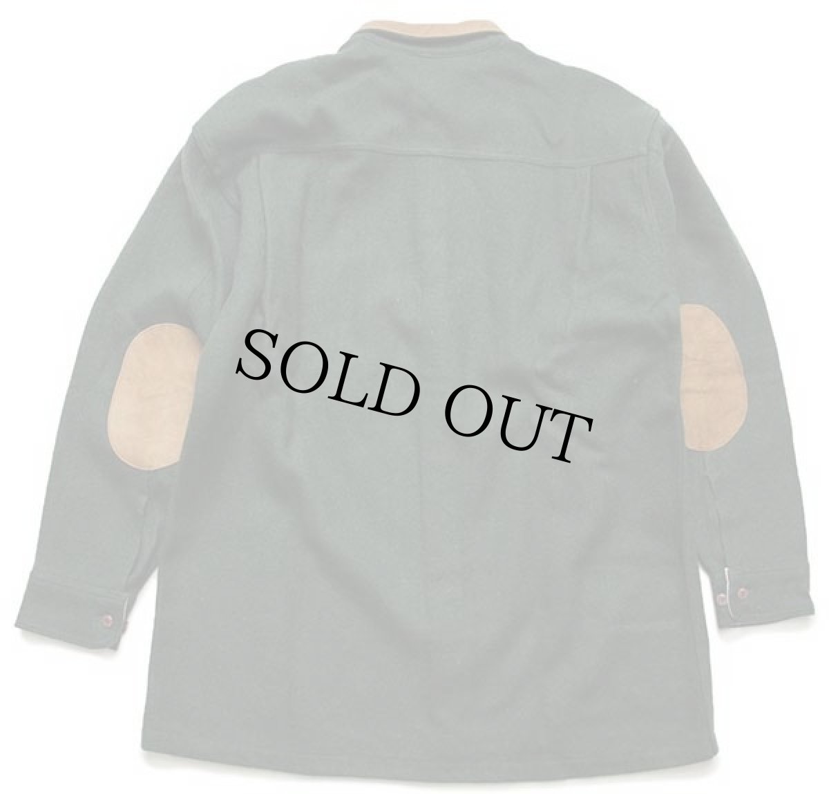 画像2: 90s USA製 Woolrichウールリッチ ガンパッチ&エルボーパッチ付き ウールシャツ 深緑 L (2)