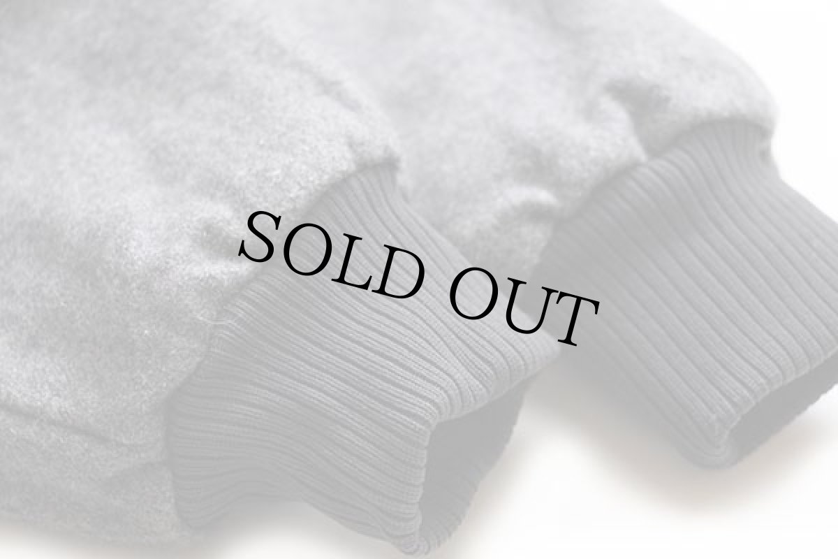 画像6: 80s USA製 K-BRAND 無地 スタンドカラー ボアライナー シルク混 ウールジャケット グレー M (6)