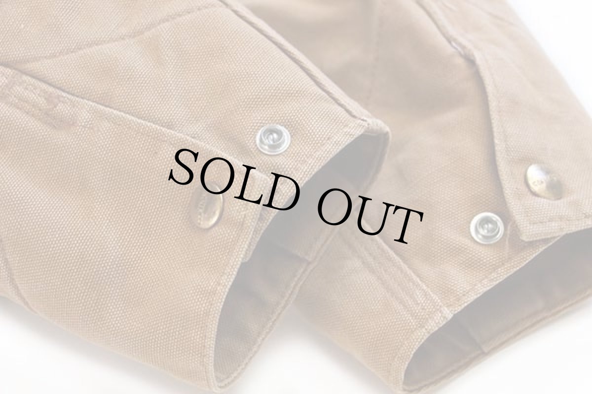 画像7: 80s USA製 carharttカーハート ブランケットライナー ダック地 デトロイトジャケット 茶 40 (7)