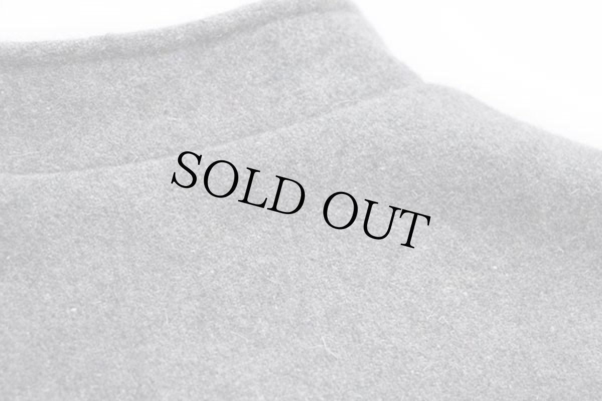 画像7: 80s USA製 K-BRAND 無地 スタンドカラー ボアライナー シルク混 ウールジャケット グレー M (7)