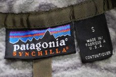 画像4: 90s USA製 patagoniaパタゴニア スウィッチバック 総柄 シンチラ フリース スナップT S (4)