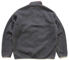 画像2: 90s patagoniaパタゴニア フリース スナップT チャコールグレー L★雪なしタグ (2)