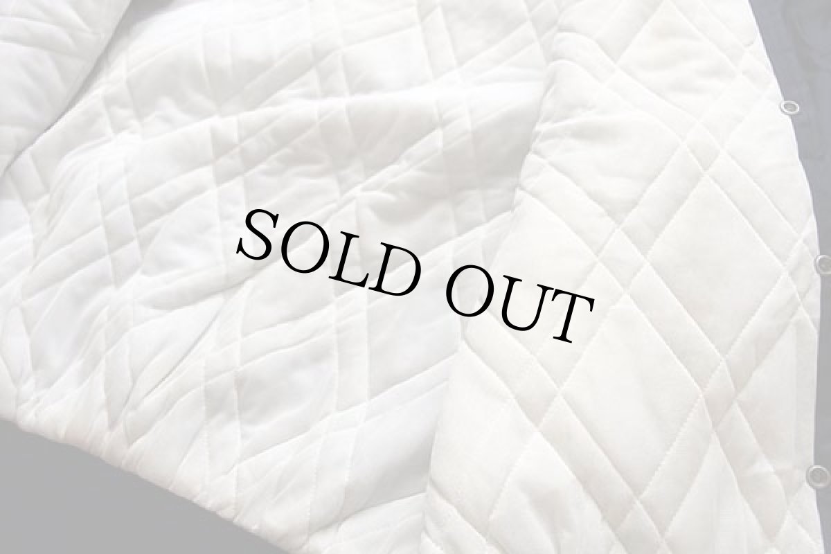 画像5: 80s USA製 Birdie キルティングライナー ナイロンスタジャン 紺 L (5)