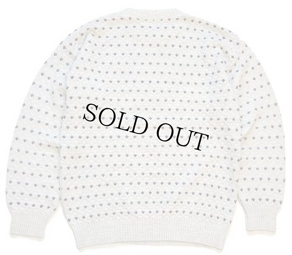 画像2: 90s STJOHN'SBAY 編み柄 アクリル×コットンニット セーター M (2)