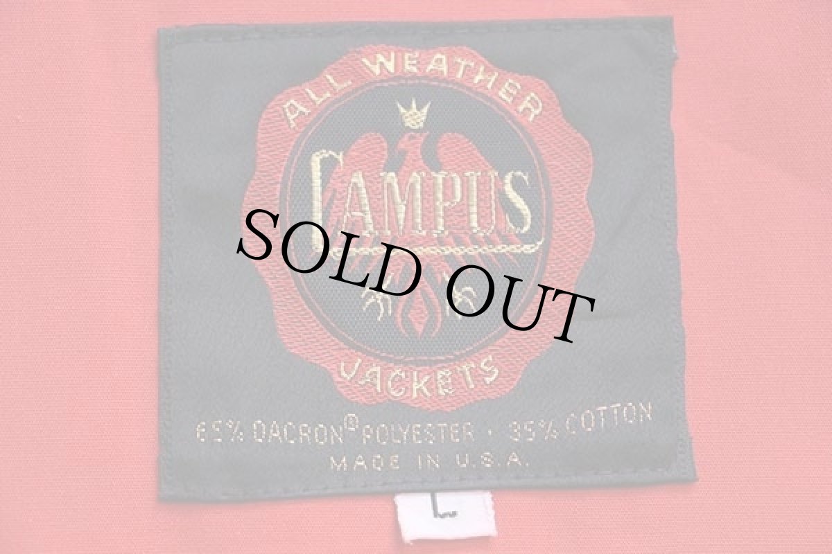 画像4: 70s USA製 CAMPUS BSA ボーイスカウト インディアンヘッド パッチ付き ジャケット 赤 L (4)