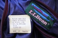 画像7: 80s USA製 L.L.Bean グリセードタイプ リバーシブル ナイロン×フリースジャケット 紫×緑 XL (7)