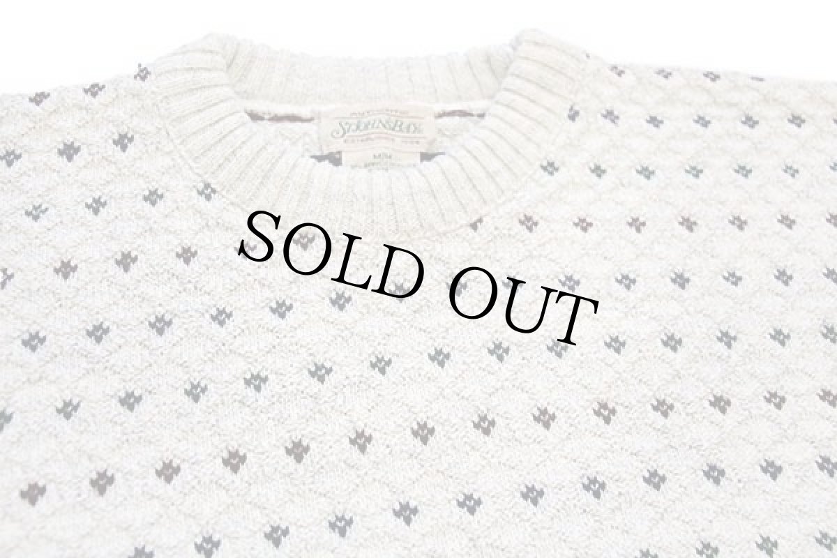 画像3: 90s STJOHN'SBAY 編み柄 アクリル×コットンニット セーター M (3)