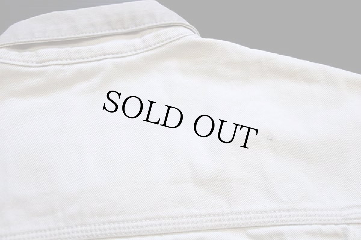 画像5: 90s Levi'sリーバイス 71168 カラーデニムジャケット 4ポケット アイボリー M★ユーロ (5)