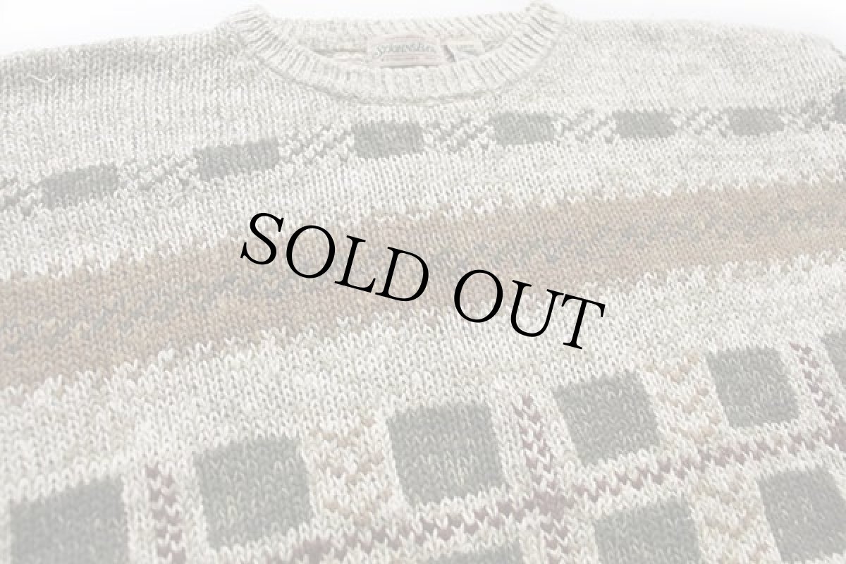 画像3: 90s STJOHN'SBAY コットン×ラミー×リネンニット セーター L (3)