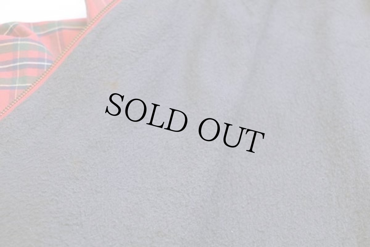 画像5: 90s ラルフローレン タータンチェック チンスト付き フリースライナー コットンジャケット S (5)