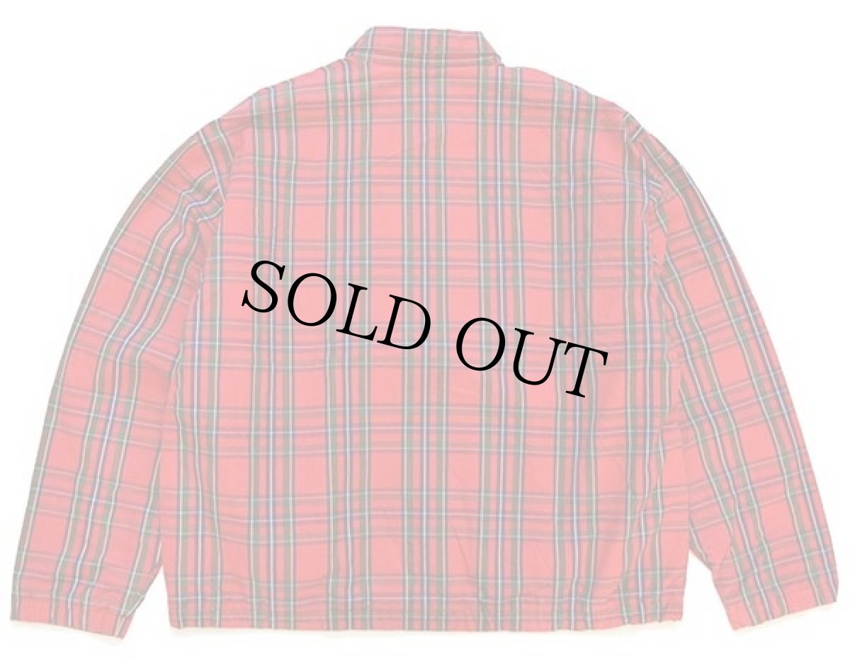 画像2: 90s ラルフローレン タータンチェック チンスト付き フリースライナー コットンジャケット S (2)