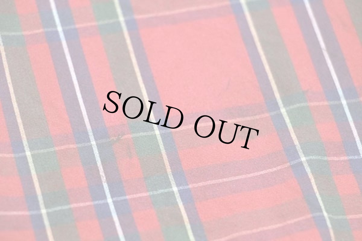 画像7: 90s ラルフローレン タータンチェック チンスト付き フリースライナー コットンジャケット S (7)