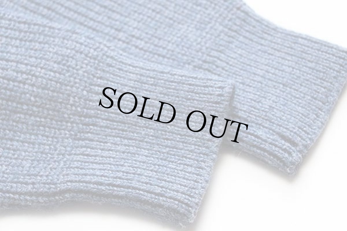 画像5: 80s USA製 RED HEADレッドヘッド ガンパッチ付き ローゲージ ニット セーター ブルーグレー M (5)