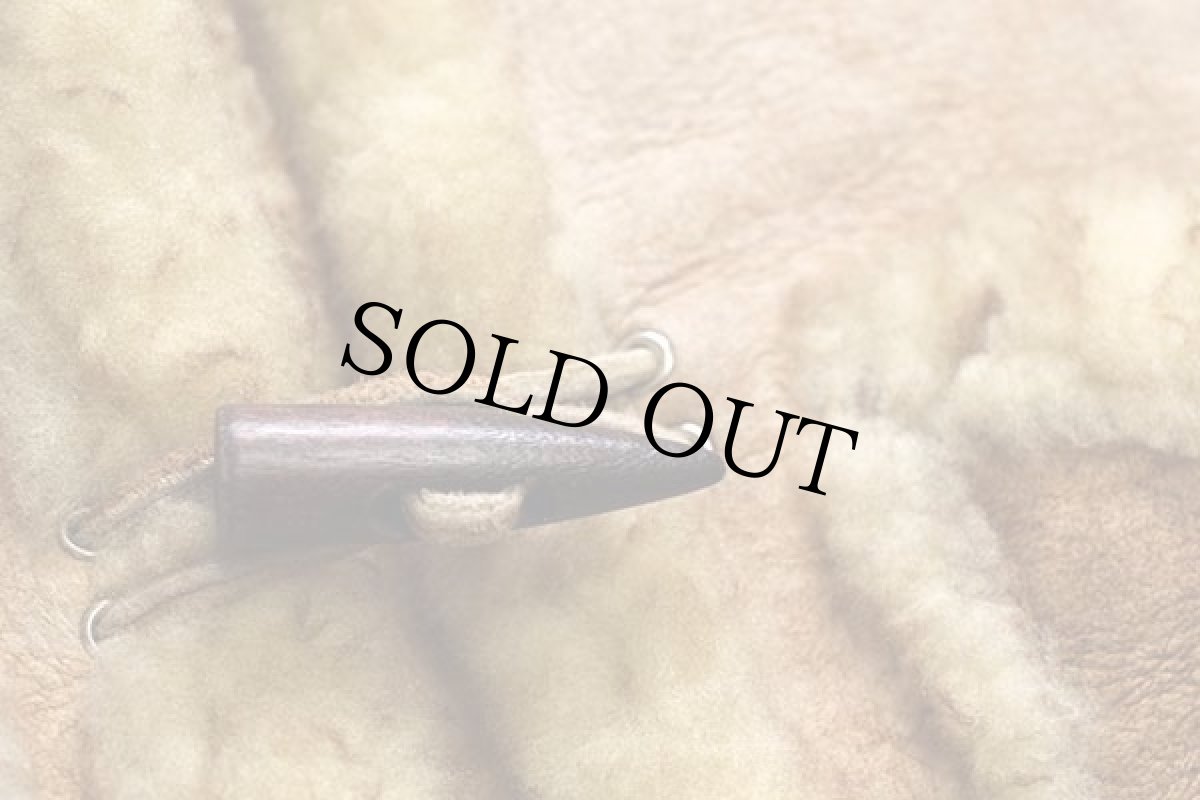 画像7: 70s UNKNOWN シープスキン リアル ムートンベスト パーカー 10 (7)