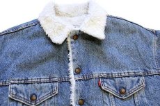 画像3: 90s USA製 Levi'sリーバイス 70609 ボアライナー デニムジャケット 4ポケット S (3)