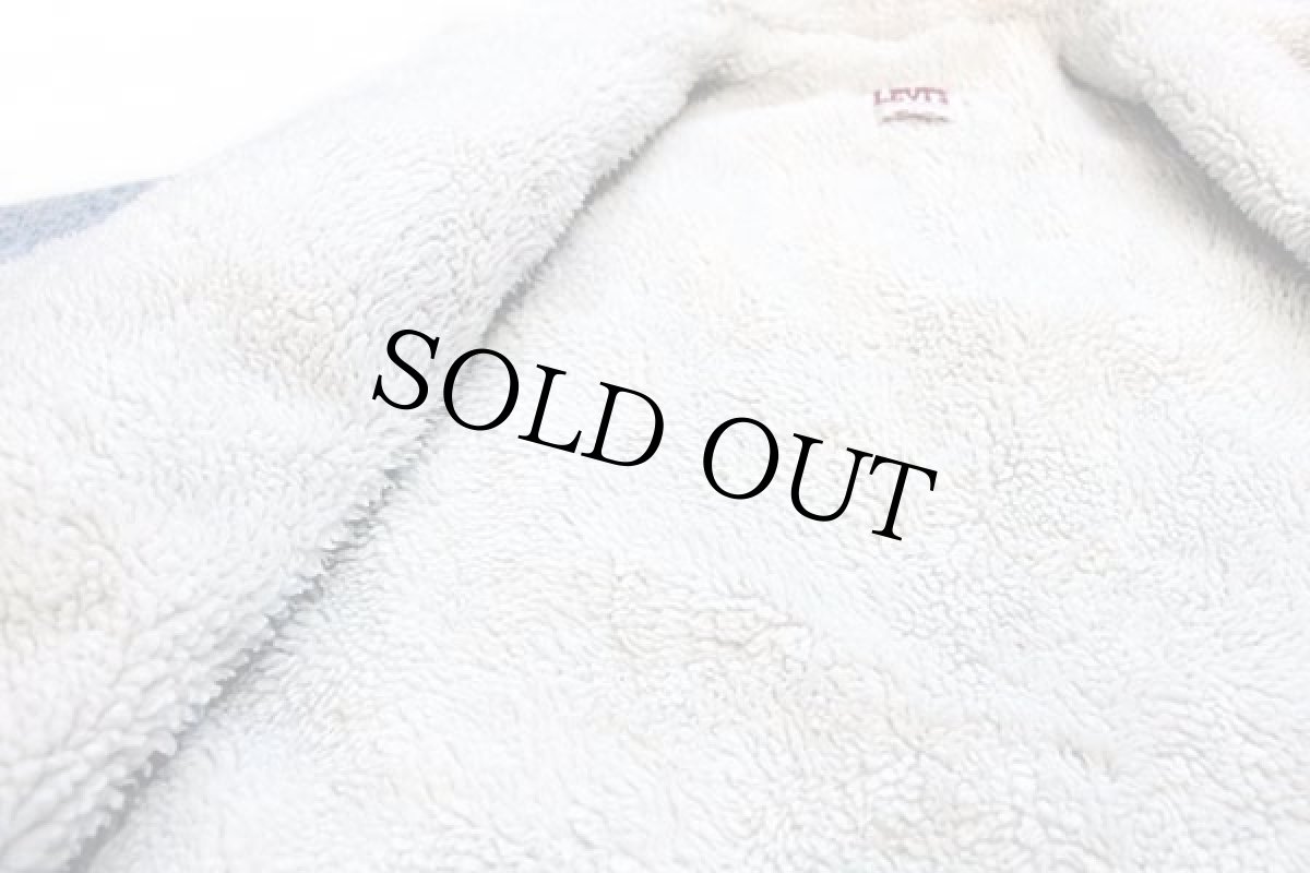 画像5: 80s USA製 Levi'sリーバイス 70609 ボアライナー ダメージ ケミカルウォッシュ デニムジャケット 4ポケット XL★アシッド (5)