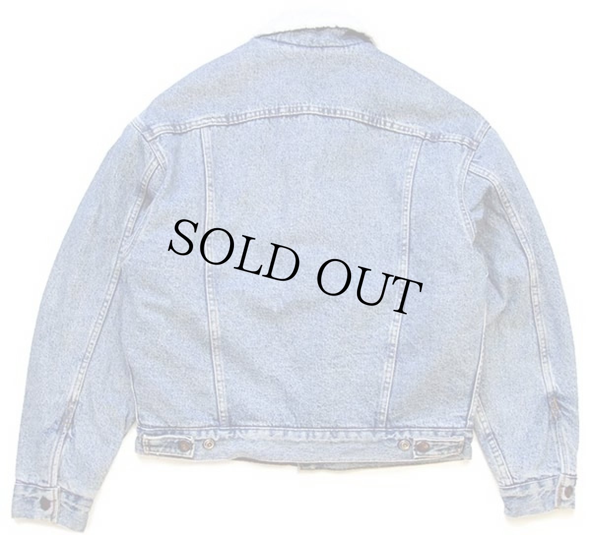 画像2: 90s USA製 Levi'sリーバイス 70609 ボアライナー デニムジャケット 4ポケット S (2)