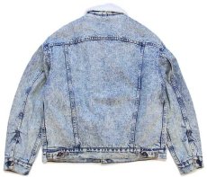 画像2: 80s USA製 Levi'sリーバイス 70609 ボアライナー ケミカルウォッシュ デニムジャケット 4ポケット L (2)