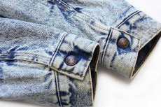 画像6: 80s USA製 Levi'sリーバイス 70609 ボアライナー ケミカルウォッシュ デニムジャケット 4ポケット L★アシッド (6)