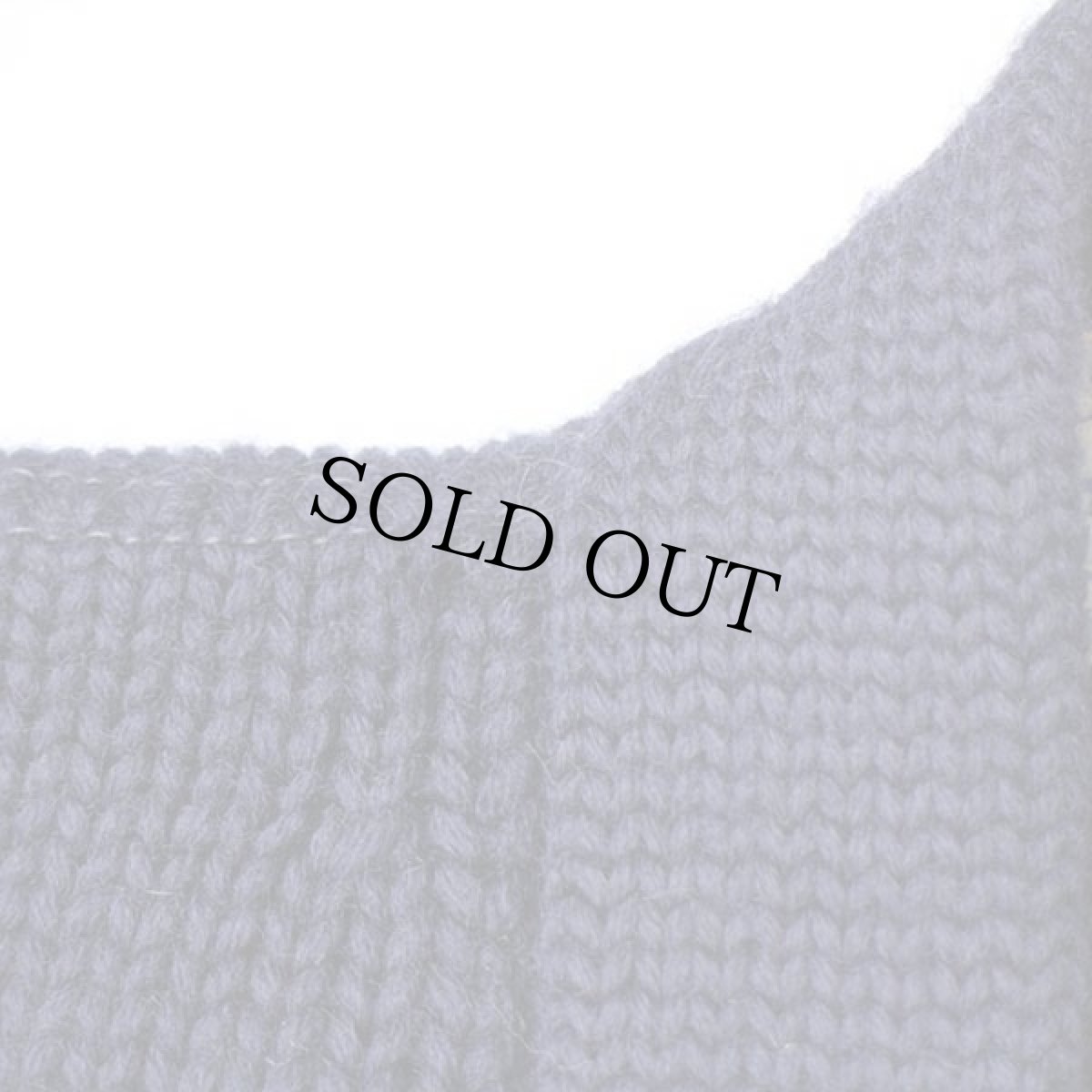 画像9: 50s Yearite パッチ付き ローゲージ ウールニット レタードカーディガン ナス紺 (9)