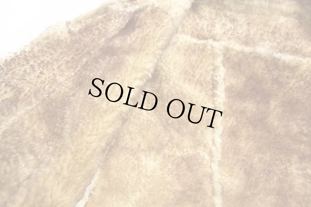 画像6: 70s UNKNOWN シープスキン リアル ムートンベスト パーカー 10 (6)