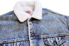 画像3: 80s USA製 Levi'sリーバイス 70609 ボアライナー ケミカルウォッシュ デニムジャケット 4ポケット L★アシッド (3)
