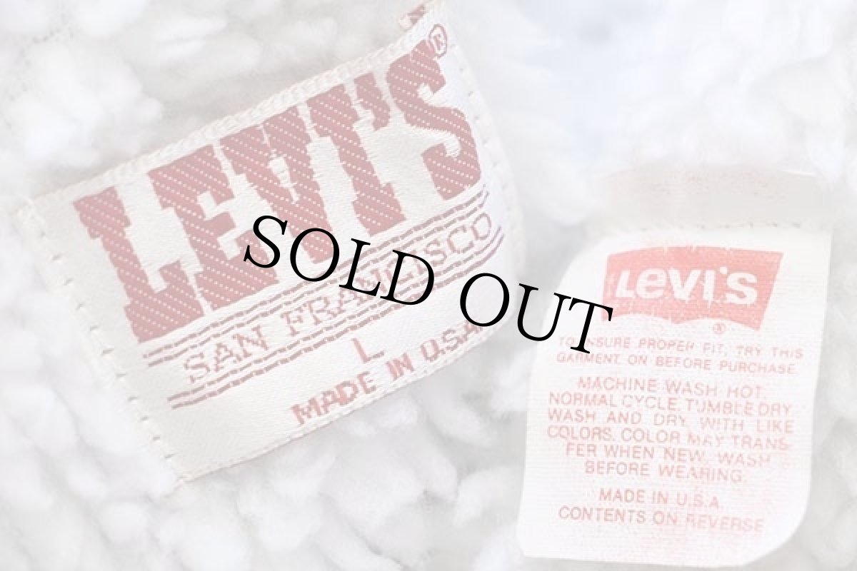 画像4: 80s USA製 Levi'sリーバイス 70609 ボアライナー ケミカルウォッシュ デニムジャケット 4ポケット L★アシッド (4)