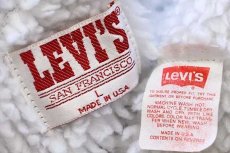画像4: 80s USA製 Levi'sリーバイス 70609 ボアライナー ケミカルウォッシュ デニムジャケット 4ポケット L★アシッド (4)