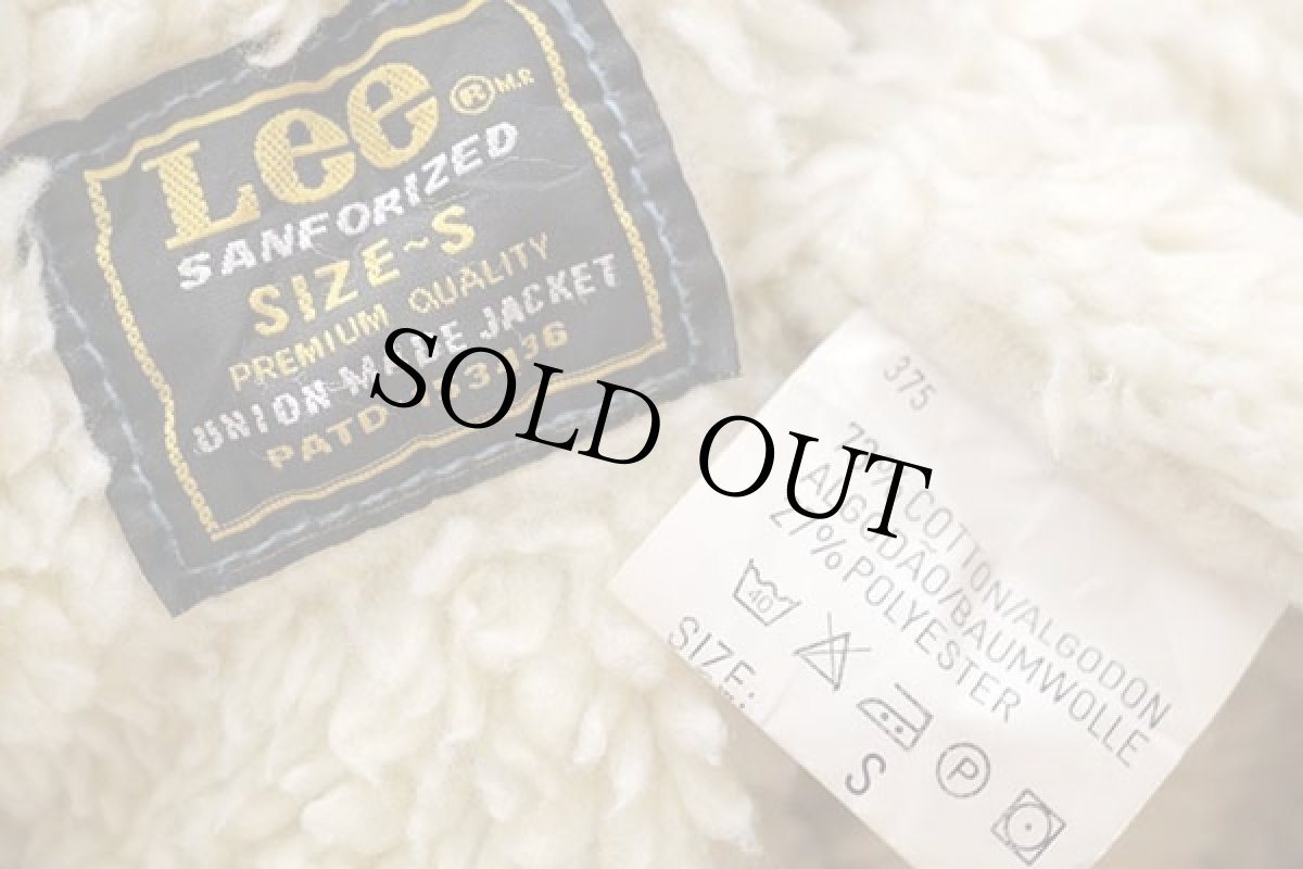 画像4: Leeリー ボアライナー コーデュロイジャケット 4ポケット 黒 S★ユーロ (4)