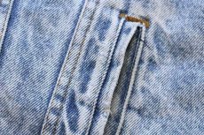 画像6: 80s USA製 Levi'sリーバイス 70609 ボアライナー ダメージ ケミカルウォッシュ デニムジャケット 4ポケット XL★アシッド (6)