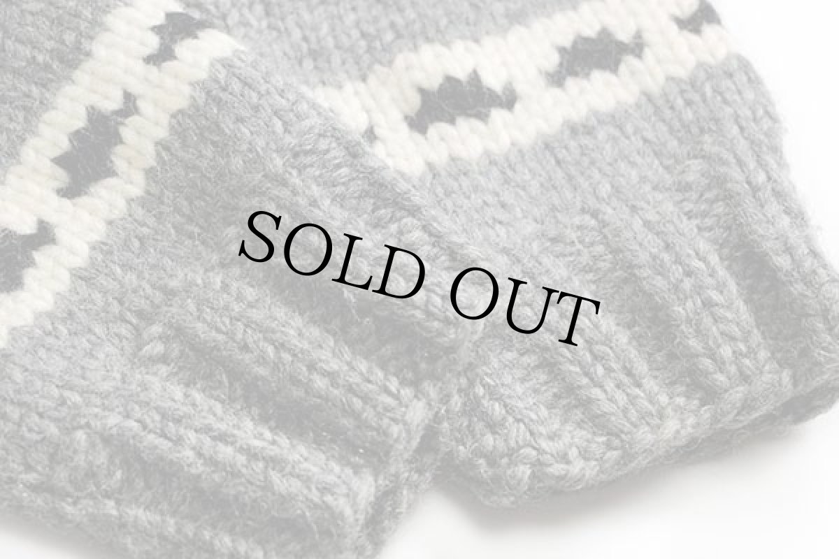 画像6: UNKNOWN ノルディック柄 ウール カウチンセーター (6)