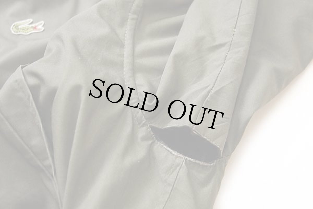 画像8: 70s フランス製 CHEMISE LACOSTE ラコステ ワンポイント タータンチェックライナー フィールドコート オリーブ 6★ジャケット (8)