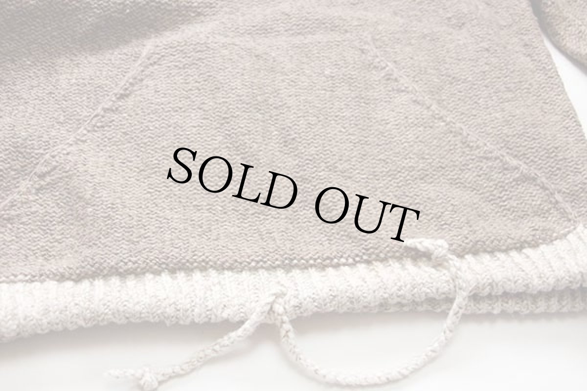 画像5: UNKNOWN ハンドニット パーカー グレーブラウン (5)