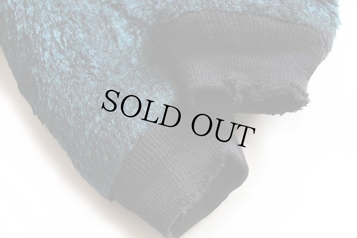 画像7: 70s UNKNOWN キルティングライナー フェイクファー パーカー 青緑 ミックス (7)