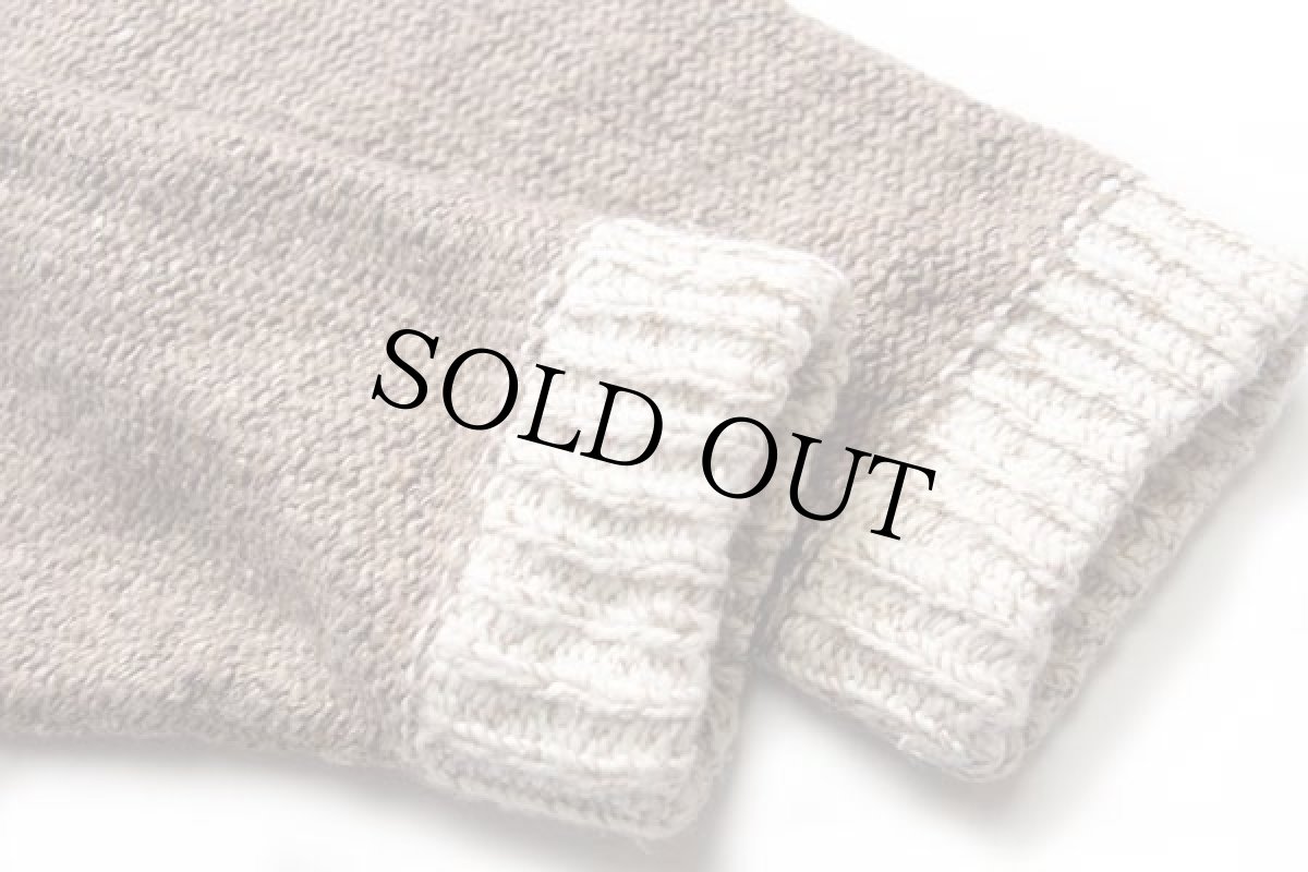 画像6: UNKNOWN ハンドニット パーカー グレーブラウン (6)