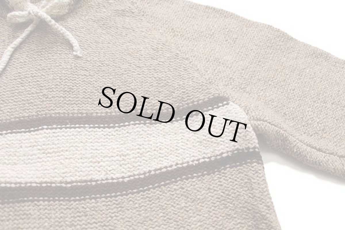 画像4: UNKNOWN ハンドニット パーカー グレーブラウン (4)