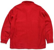 画像2: 60s BSA ボーイスカウト パッチ付き ウールシャツジャケット 赤 42 (2)