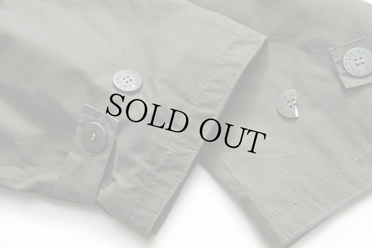 画像9: 70s フランス製 CHEMISE LACOSTE ラコステ ワンポイント タータンチェックライナー フィールドコート オリーブ 6★ジャケット (9)